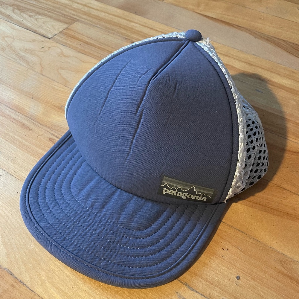 Patagonia duck bill trucker hat navy